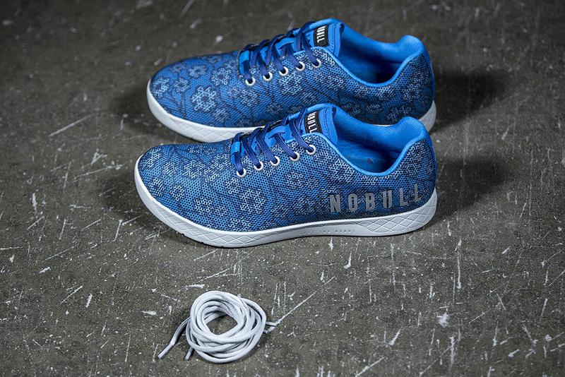 Blue Nobull Spring Floral Men's Trainers | CA R1242V